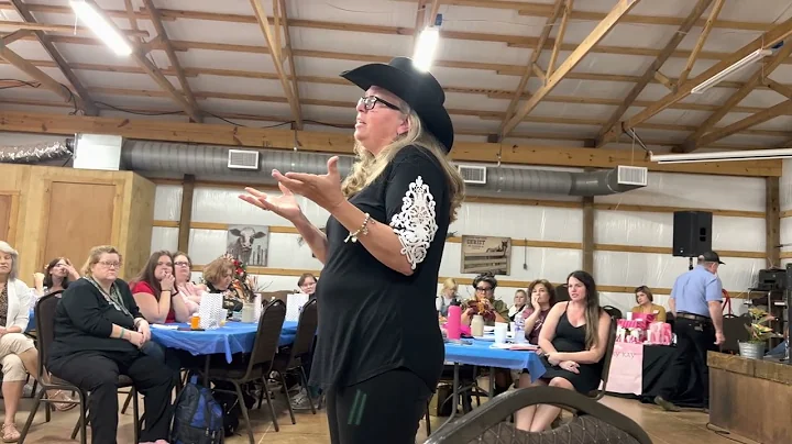 Kristina Summers speaks at Lone Star Cowboy Church...
