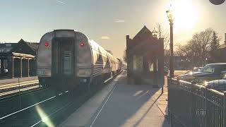 Amtrak Illinois Zepher westbound LaGrange Rd IL 6 11 - 13-2022