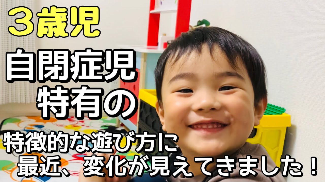 自閉症児の特徴的な遊び 遊び方に変化 ３歳 言葉 発達障害 知的障害 Youtube
