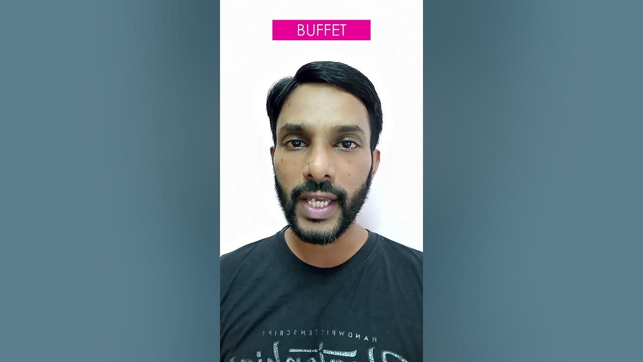 Buffet Pronunciation How to Pronounce Buffet? Shorts YouTube