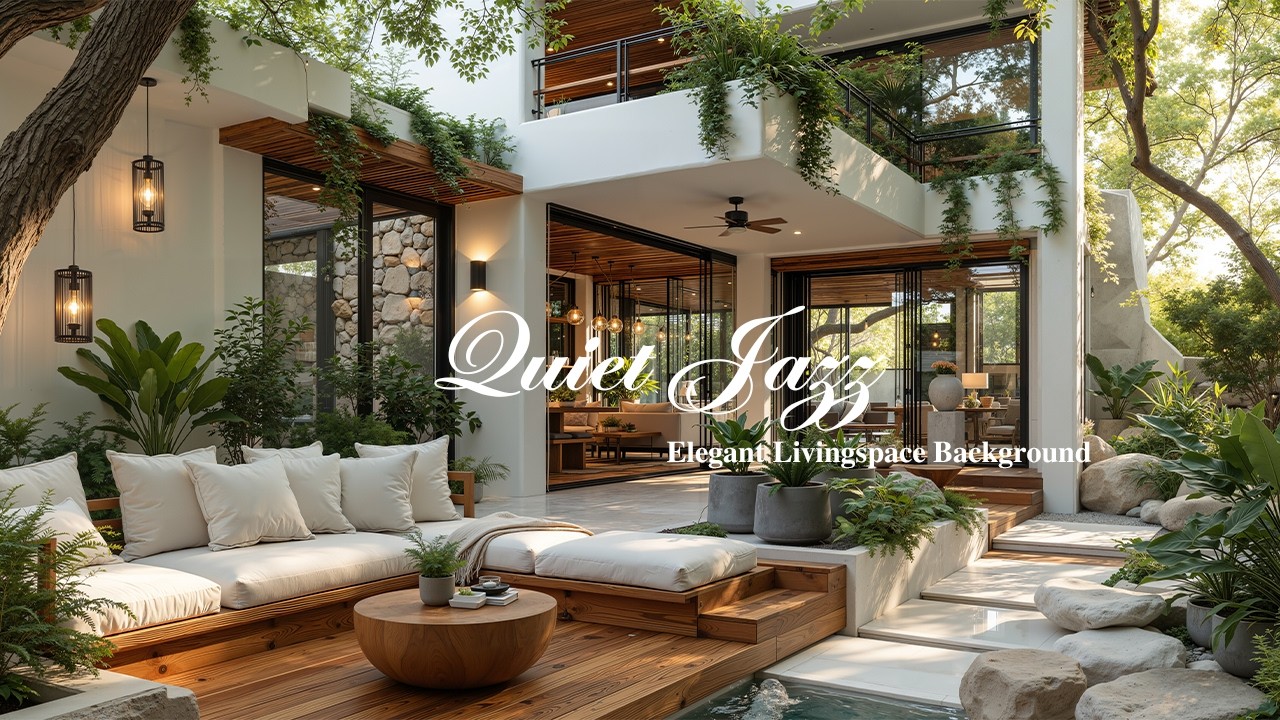 Quiet Jazz to Calm Mind & Relieve Stress | Elegant Livingspace Background with Jazz Ambience