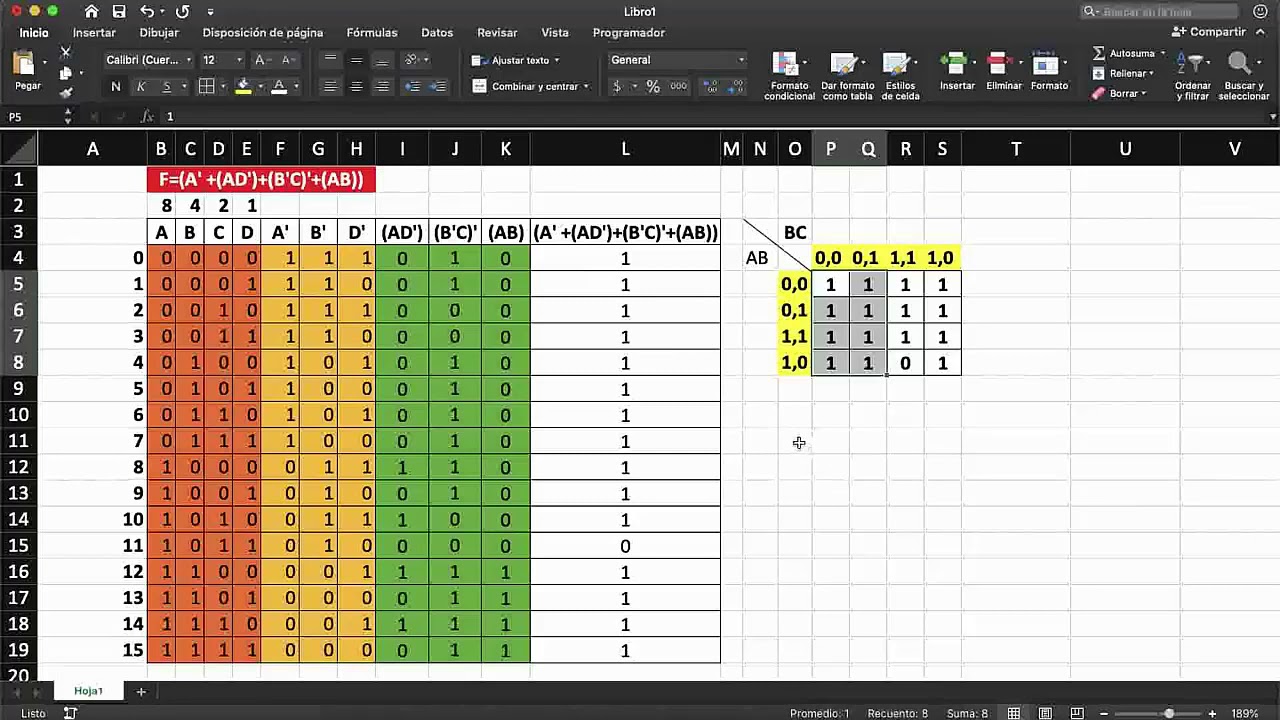 Ejercicio 1 Parte 2 (Tabla de Verdad y Mapa de Karnaugh) YouTube