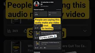 people are saying this audio make any video viral... #shorts #30daychallenge