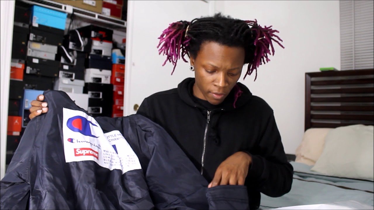 supreme champion label coaches jacket