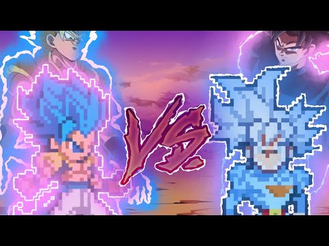 Goku Mui VS Gogeta SsjB (Sprite Animation) - YouTube