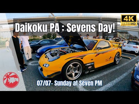 4K Daikoku PA : RX7 heaven on Sevens Day - 07/07 POV - YouTube