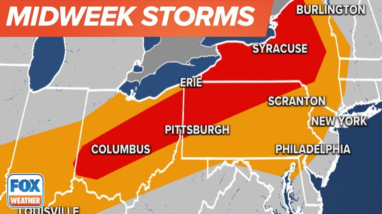 Severe Storm Threat For Southern Plains, Ohio Valley and Northeast ...