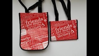 Upcycle:  Journal Cover Made from a Bag