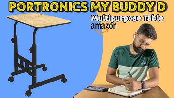 Portronics My Buddy D draagbare laptoptafel | Uitpakken en review | Beste draagbare laptoptafel I...