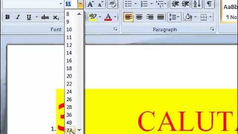 How to Change Font Color in Microsoft Word 2007