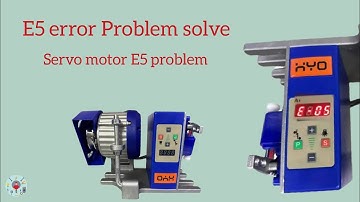 Servo motor E5 Problem solve| Error E5 |How to repair servo motor ESDA motor | #servomotorrepair #E5