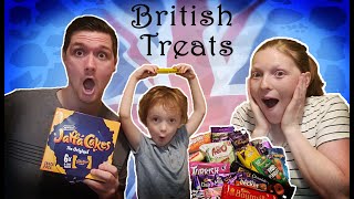 Americans first time trying British Snacks and Sweets!