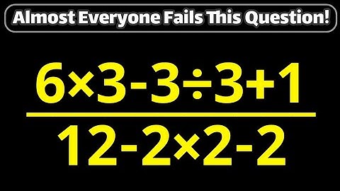 🧠This simple math question confused a lot of people! Can you solve it?