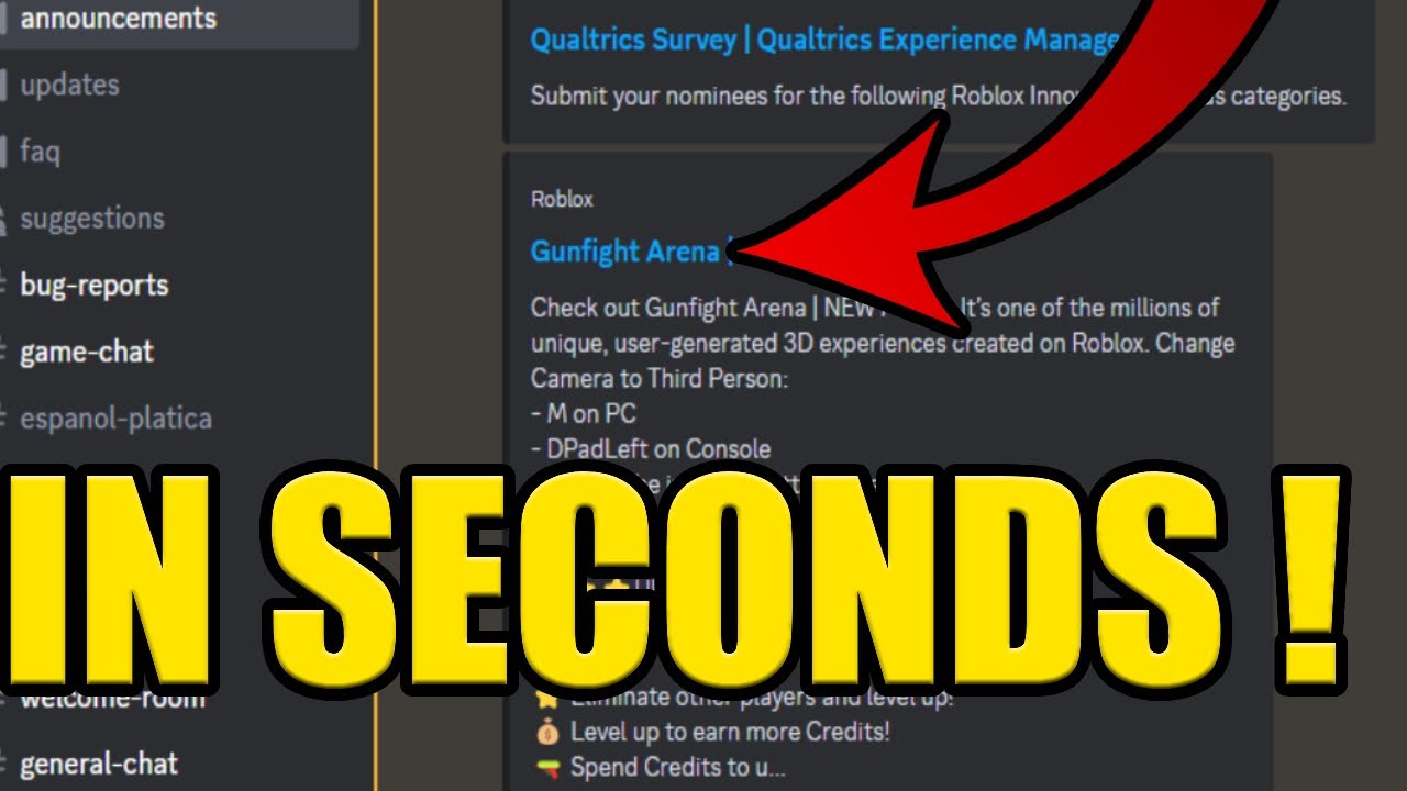 HOW to JOIN GUNFIGHT ARENA ROBLOX DISCORD SERVER PC & MOBILE - YouTube