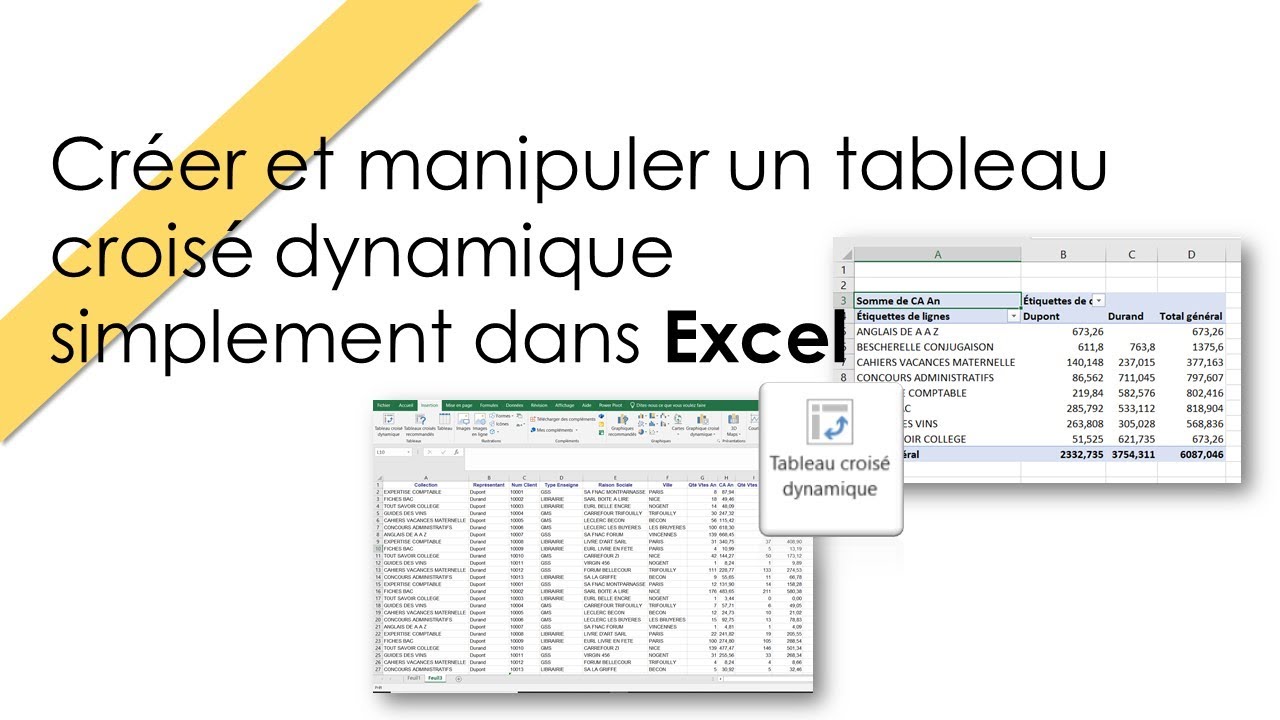 Comment créer un tableau croisé dynamique avec Excel [2025] YouTube