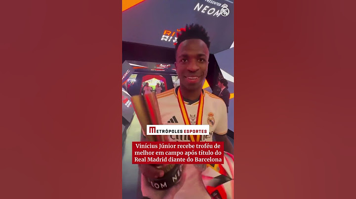 Vini Jr marca três contra o Barcelona e recebe prêmio de melhor da final