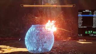 Saros Any% Fresh File Sub 1:30 run that died at Final Boss