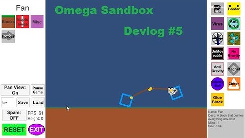 Omega Sandbox - Devlog #5 - v1.0.3