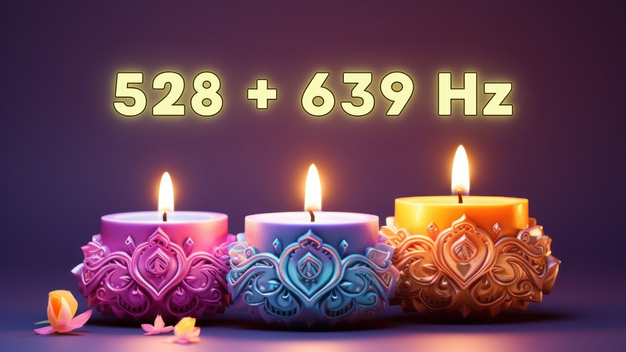 528 hz + 639 Hz Frecuencia para ATRAER el AMOR 💚 Música milagrosa para ...