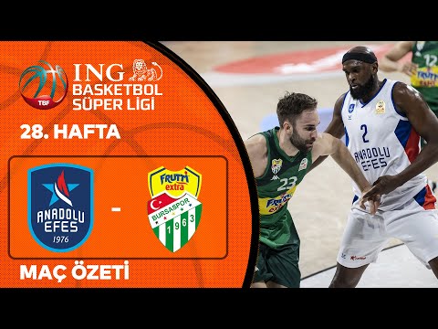 BSL 28. Hafta Özet | Anadolu Efes 88-85 Frutti Extra Bursaspor