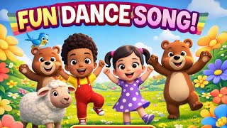 Happy Kids &amp; Animal Dance Song 🐻🐑🌸 | Fun Learning Video for Kids 🎶