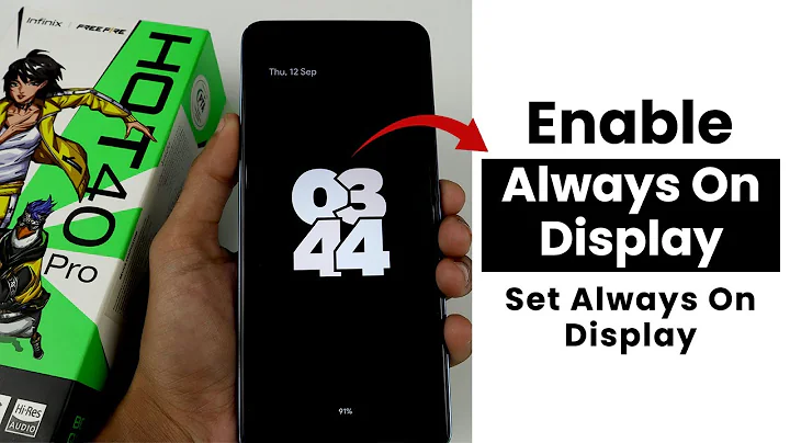 Enable Always On Display In Infinix Hot 40 Pro | Set Always On Display