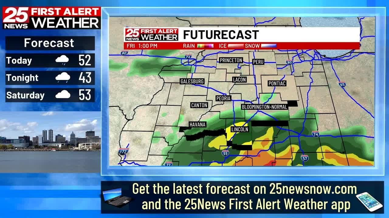 Rain chances return this afternoon - YouTube