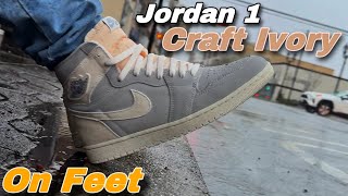 ON FEET 👣 Jordan 1 Craft Ivory 🤩