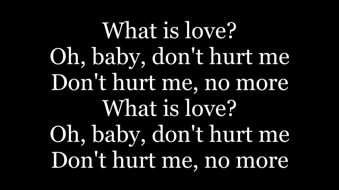 Haddaway what is love lyrics