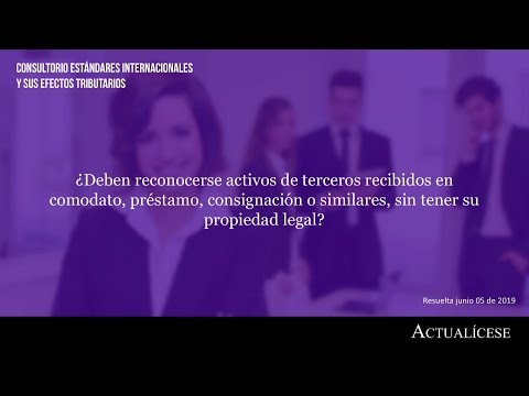 *Ver abajo* Reconocimiento de activos recibidos bajo la firma de un contrato de comodato - *Ver abajo* Reconocimiento de activos recibidos bajo la firma de un contrato de comodato