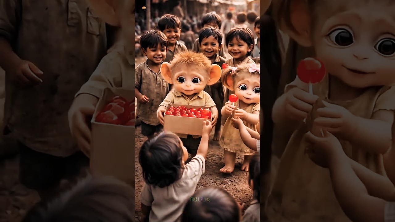 They are poor baby monkey … but their hearts are rich 😭” 🐒❤️