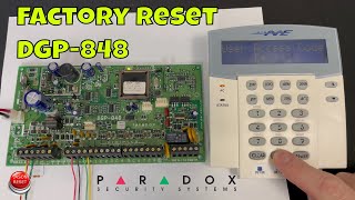 Factory Reset Paradox DGP 848 To Default