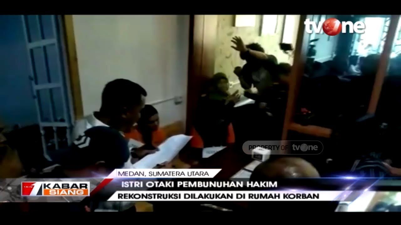 Polisi Kembali Gelar Rekonstruksi Lanjutan Pembunuhan Hakim Medan