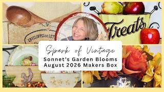 Sunshine in a Box 🍋 August Reveal of the Sonnet's Garden Blooms DIY Makers Box | 6 Projects