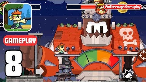 Dan The Man | Walkthrough Gameplay 8 | Stage 8-4-3 Boss Fight | Complete All Level