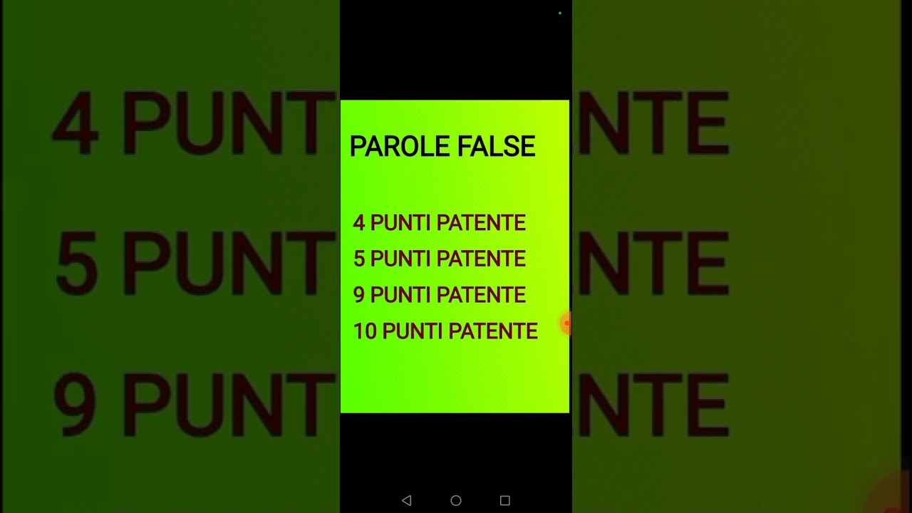 VERA SCHEDA D'ESAME QUIZ PATENTE B