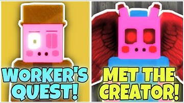 How to get “COMPLETED WORKER’S QUEST” & FREE “YOU MET THE CREATOR” BADGES in PIGGY RP [W.I.P] - RBLX