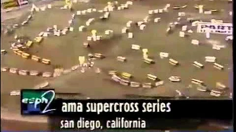 1998 AMA Supercross RD5 from San Diego CA