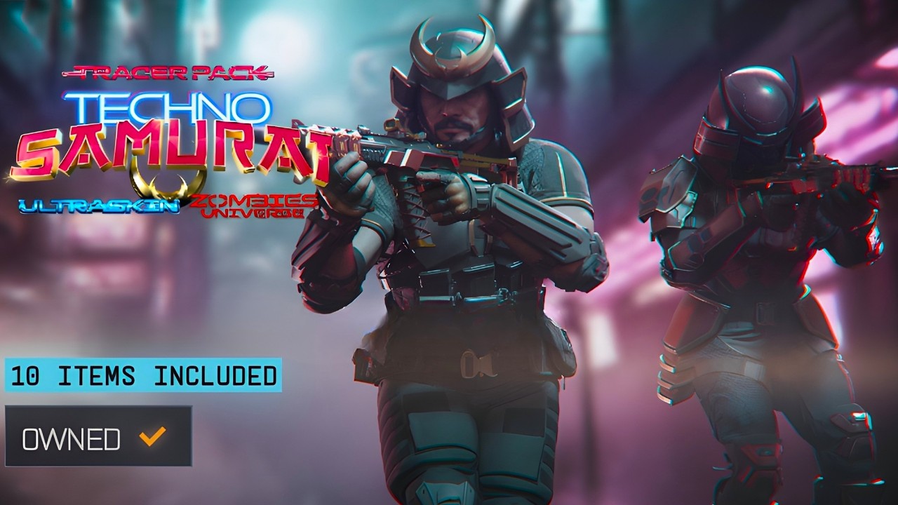 Tracer Pack: TECHNO SAMURAI Bundle Showcase - All Items & Gameplay (BO7)