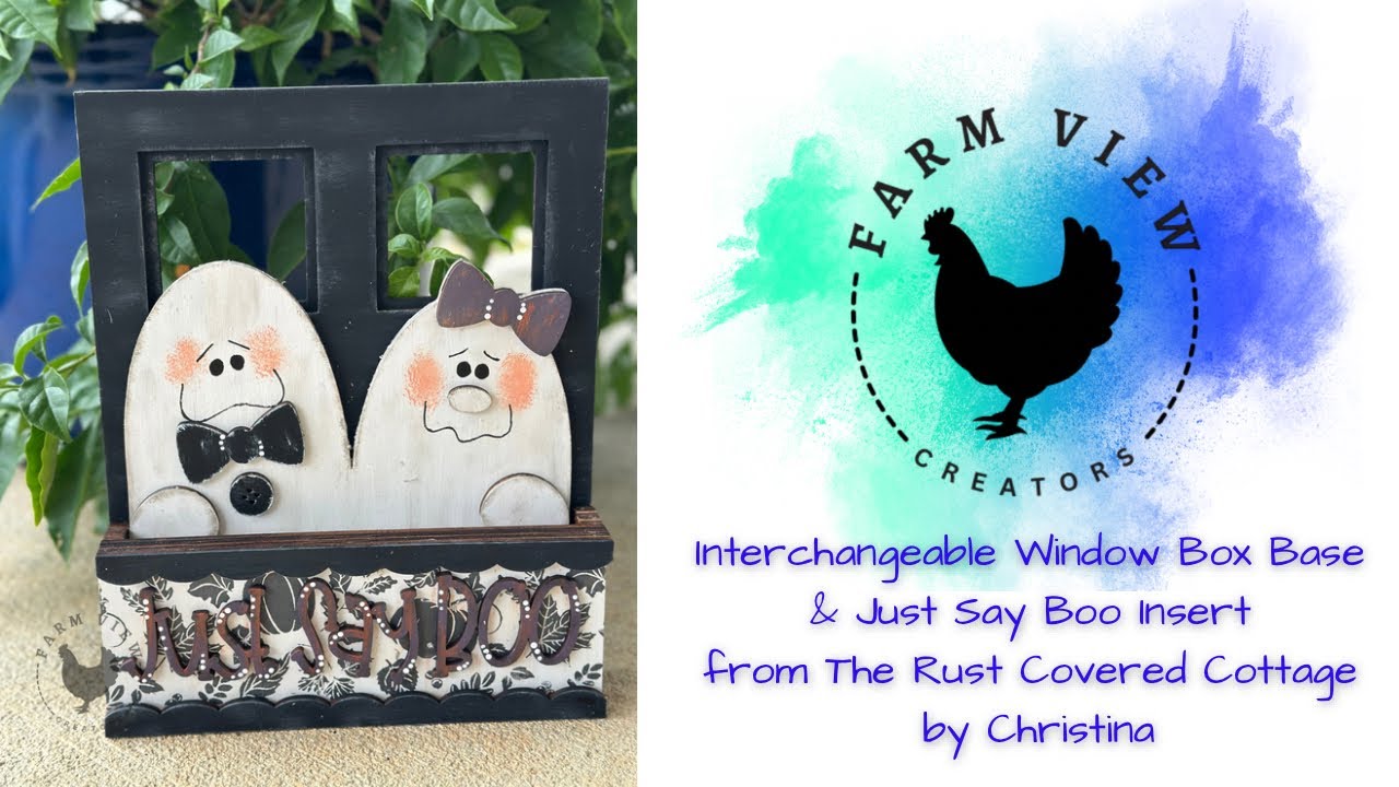 🎨 DIY Window Box Base & “Just Say Boo” Insert Interchangeable Kit Tutorial 