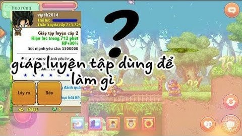 Giáp luyện tập có tác dụng gì -ngọc rồng online - hữu Cường gaming