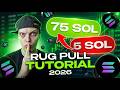How To Launch A Meme Coin With Rug Pull | Create Solana token (Method of 2026 )