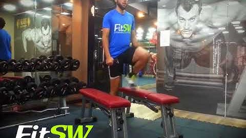 Dumbbell Lateral Step Up: Leg Exercise Demo How-to