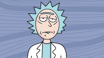 Rick en Morty-personageontwerp met muis in Photoshop