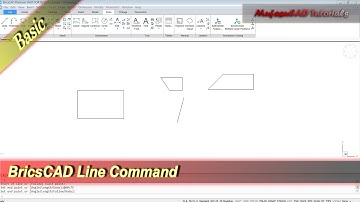 BricsCAD Line Command Basic Tutorial For Beginner