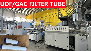 UDF/ GAC FILTER TUBE MAKING MACHINE, UDF CARBON FILTER PIPE, PLASTIC TUBE MADE MACHINE