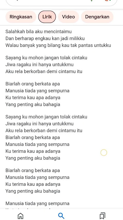 lirik lagu cinta itu buta siapa yang suka Ama lagu ini