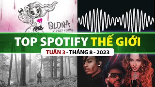 Top Bài Hát Nhiều Lượt Nghe Nhất Spotify Tuần Qua | Tuần 3 - Tháng 8 (2023)