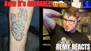 Remy reacts to viewer tattoos 103  #inked #tattoo #tattoos