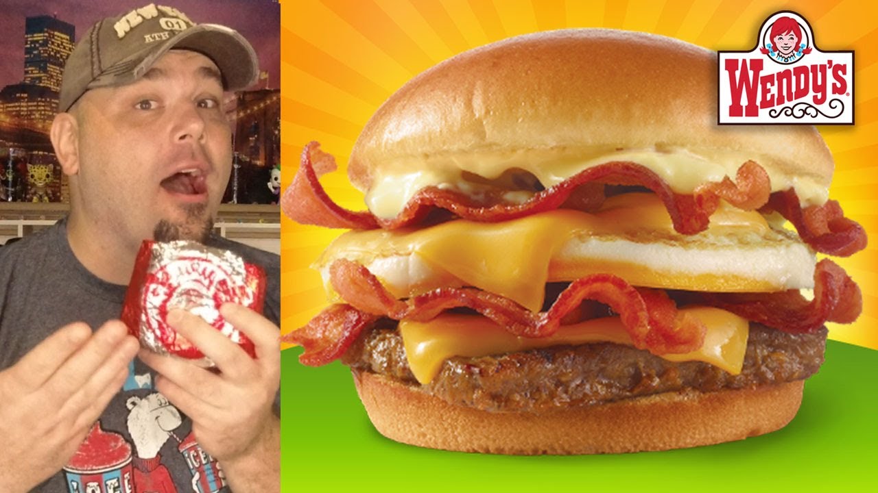 Wendy's Breakfast Baconator Review YouTube